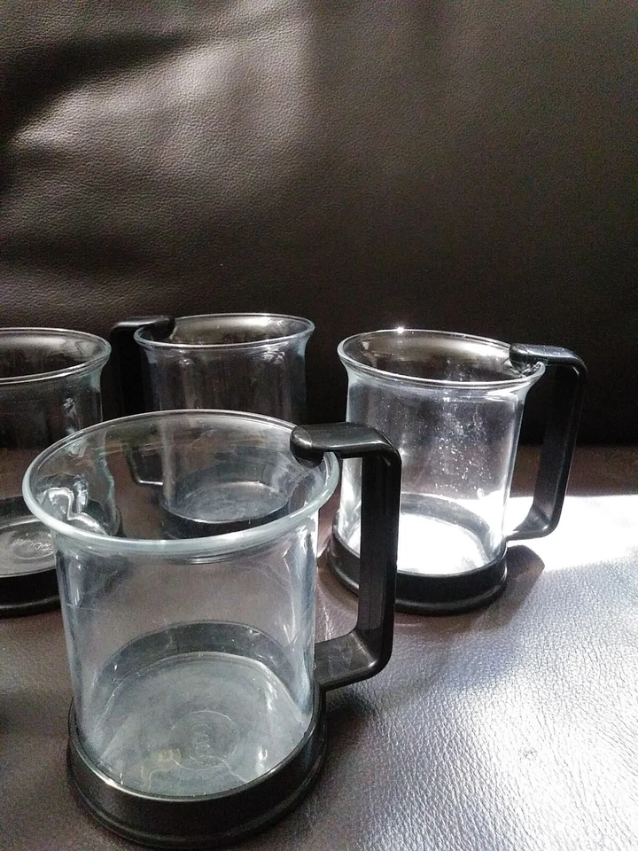 Bodum Glass Espresso Cups Black Handles Set of Six, 6 Ounces - Image 2 of 4
