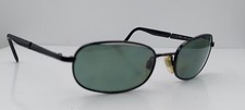 Vintage Sergio Tacchini ST 1080-S Black Oval Metal Sunglasses FRAMES ONLY