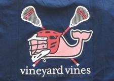 NWT Vineyard Vines Boys LAX Helmet Whale SS Graphic Pocket T-Shirt Sz XL 18 