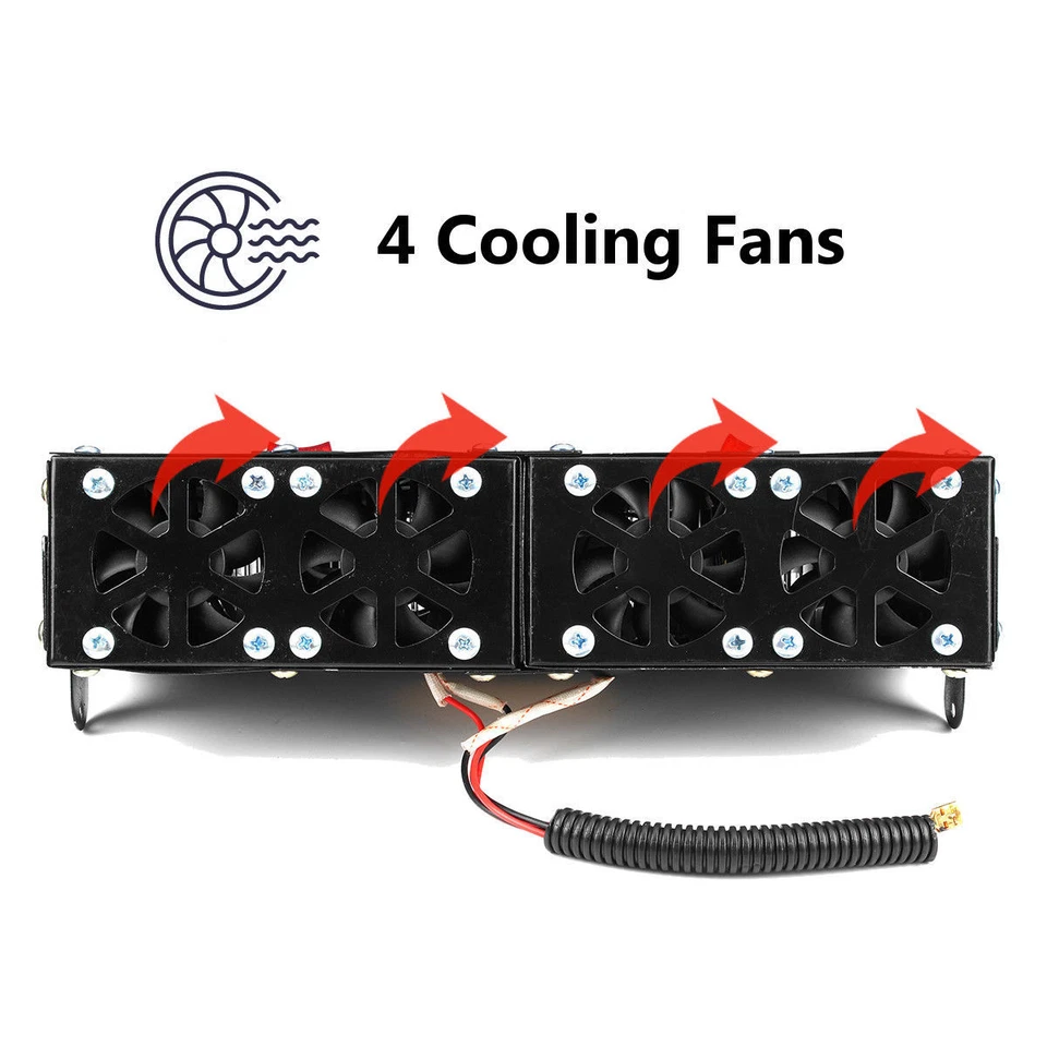 Universal 150/300W Auto Car Heater Warmer Heating Fan Window Defroster Demister - Image 4 of 4