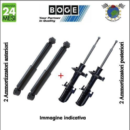 Kit Ammortizzatori Ant+Post Boge Per Vw Jetta Iv Golf Vi Golf V Beetle Caddy cj0 - Foto 1 di 3