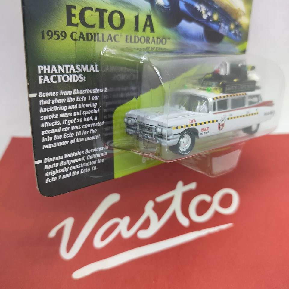 Johnny White Lightning Chase Ghostbusters Ecto 1A 1959 Cadillac Eldorado JLSS004 - Image 4 of 4