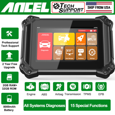 ANCEL V6 Car OBD2 Scanner Bidirectional All System Diagnostic Tool TPMS EPB IMMO