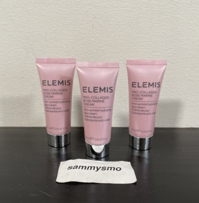 Elemis Pro-Collagen Rose Marine Cream 0.5oz/ 15mL, x3