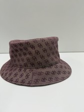 DONEY and BOURKE Vintage bucket hat monogram, bucket hat woman 100% rayon size s