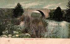 Railroad Bridge South Keene New Hampshire Postcard
