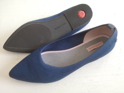 Damen Schuhe Slipper ECO Ballerinas 2.0 GIESSWEIN Gr 38 blau Strick