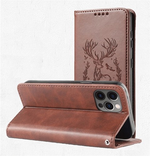 Leather Elk Deer Wallet Phone Case for Vivo X100 S19 S16 S18E S17 X100S IQOO Z8 - 第 6/18 張圖片