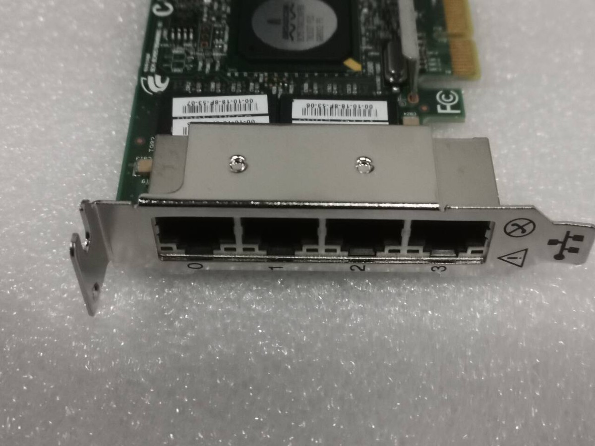 Scheda Di Rete Broadcom BCM5709C Gigabit A 4 Porte, PCI, 10Gbps, Staffa Alta, Usato Ma Funzionante