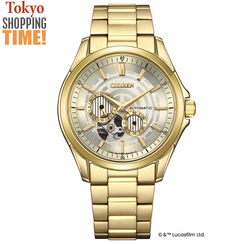 CITIZENのゴールド クリスタル置時計 Citizen STAR WARS NP1013-53P C-3PO Mechanical Automatic Men Watch