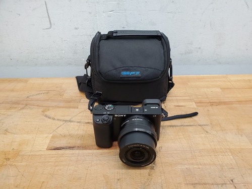 Sony Alpha a6000 24.3 MP Dig. Camera 16-50mm Lens - W/ Charger - ShutterCt:6425