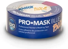 Intertape PT14 Premium Pro with BLOC-It Blue Painters Tape  2" X 60 Yard 14 day