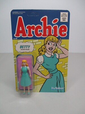 SUPER7 SUPER 7 ARCHIE COMICS REACTION BETTY ACTION FIGURE MOC NEW MISB
