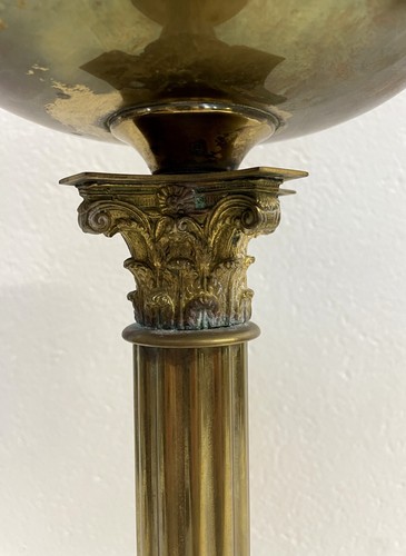 ANTICO LUME LANTERNA a OLIO VITTORIANO DOPPIO STOPPINO COLONNA CORINZIA OTTONE - 第 10/17 張圖片