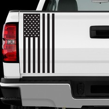 US American Flag sticker All size Regular Chrome Mirror Vinyl Colors