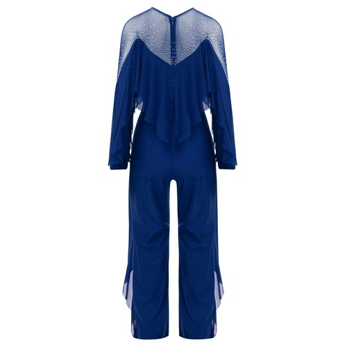 Kids Girls Leotard Show Rompers Shiny Bodysuit Jazz Jumpsuit Disco Overalls - Picture 25 of 70