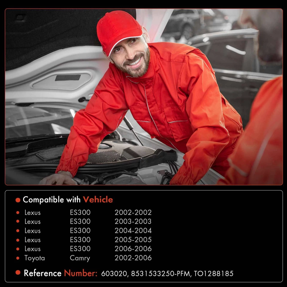 Резервуар омывателя ветрового стекла с крышкой и насосом для Toyota Camry 2002-2006 Lexus ES300 - Изображение 2 из 4