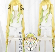 Unisex Suzunomiya Ririsa Cosplay Wigs Harajuku Short Hair Party Comico Hairpiece