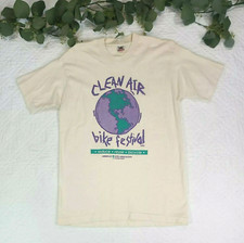 VTG Fruit Of the Loom Clean Air Bike Festival Climate Size L Made in USA 1993