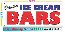 Full Color ICE CREAM BARS BANNER Sign NEW Larger Size Best Quality for the 