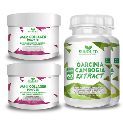 Sundhed Natural Max Collagen Plus C Powder & Garcinia Cambogia Extract