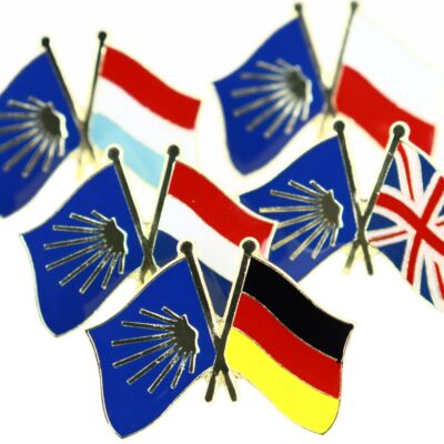 Pin's Drapeaux France-Portugal En Acier - Jumelage, Cérémonies, Neuf Avec étiquettes