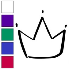 Crown King Queen, Vinyl Decal Sticker, Multiple Colors  Sizes 6324