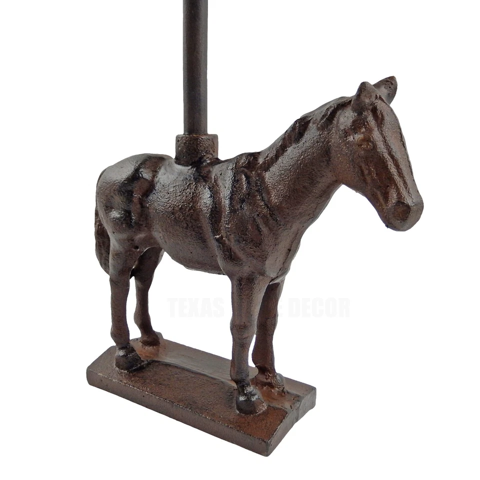 Horse Doorstop Door Porter With Handle Antique Style Cast Iron 17.5 inch Tall - Image 3 of 4