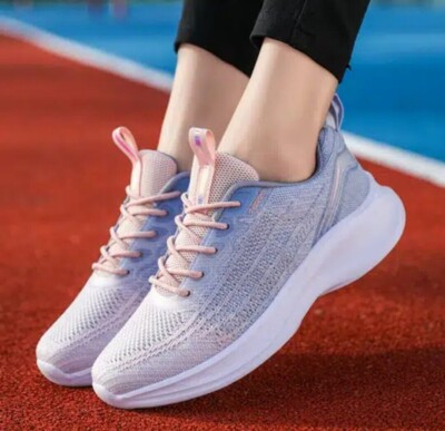 Womens Lightweight Breathable Flying Weave Running Shoes US