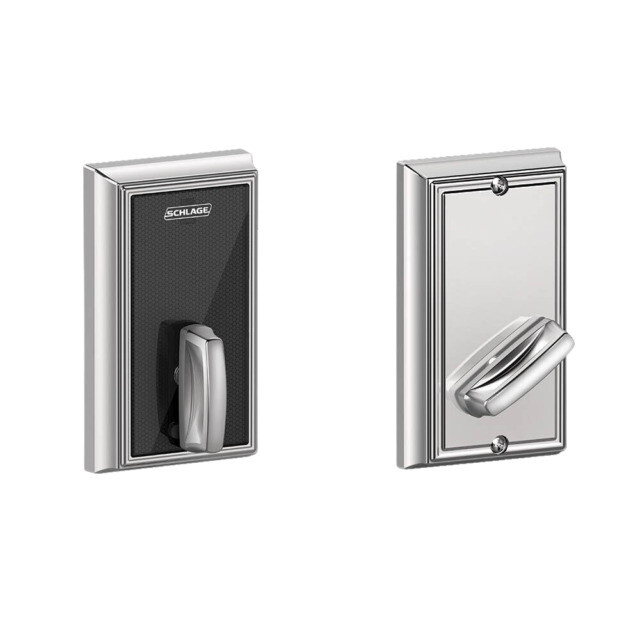 Schlage BE467 GRW 619 Smart Keyless Deadbolt in Satin Nickel-image