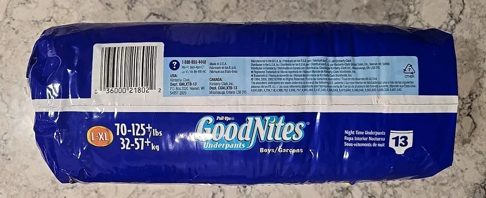 Calzoncillos vintage L-XL Jumbo Goodnites Pull-Ups 2004-2007 niños 13 unidades BMX Foto 4 de 4