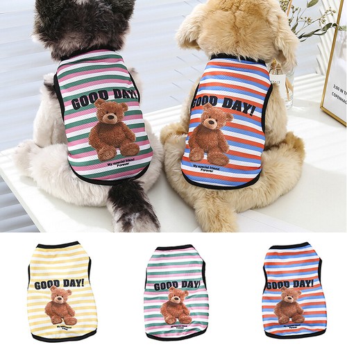 Pet Dog Cartoon Clothes Puppy T Shirt Clothing Small Dogs Cat Chihuahua Vest ↷ - Picture 6 of 24