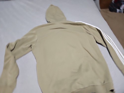 Adidas Sudadera con Capucha Hombre XLT/Sudadera con Cremallera/Verde Oliva Claro con ICÓNICO BLANCO Rayas/Logo - Imagen 18 de 23