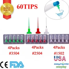 60Pcs Dental Endo Activator Tips For Endodontic Sonic Irrigator #3504/2504/1502