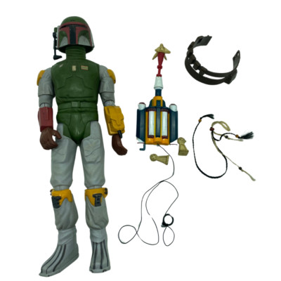 Vintage Star Wars Boba Fett 1979 Large 12 inch figure with parts wookie scalps
