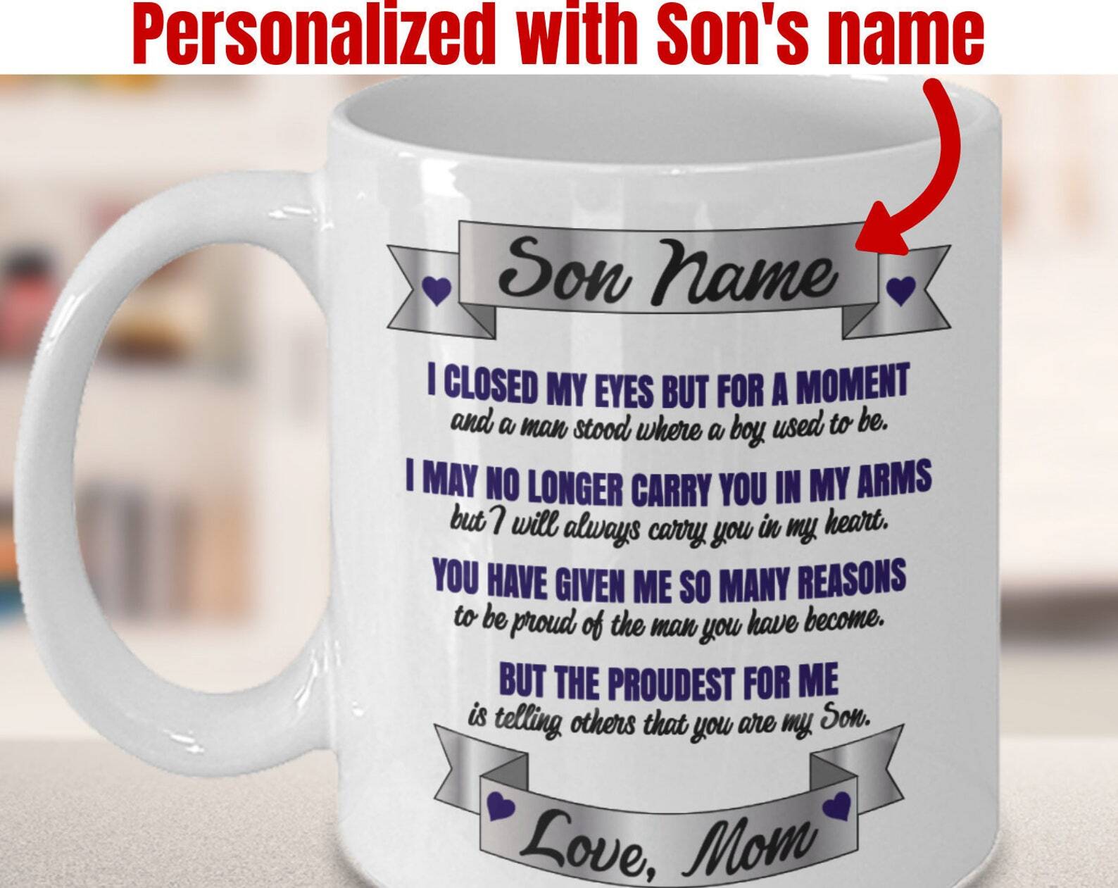 Personalized Mom To Son Custom Mom To Son Son From Mom Gift Mom To Son Gift Mom