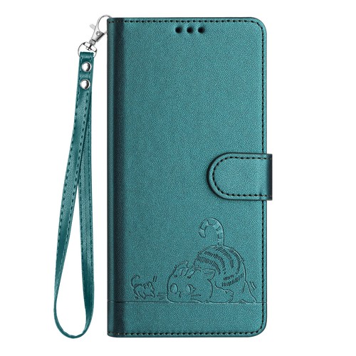 Cat Wallet Leather Phone Case for Motorola G72 G53 G84 G54 G60 G30 G22 G24 E32 - 第 17/18 張圖片