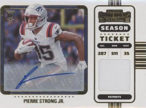 2022 Panini Contenders Pierre Strong Jr. #RSV-PST