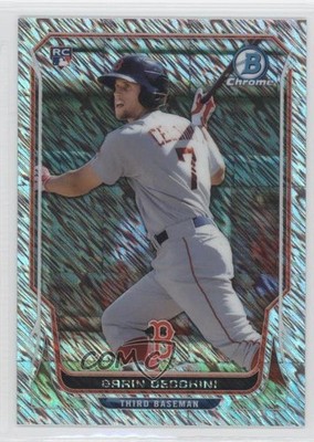 2014 Bowman Chrome Shimmer Refractor 15/15 Garin Cecchini #26 Rookie RC 9hx