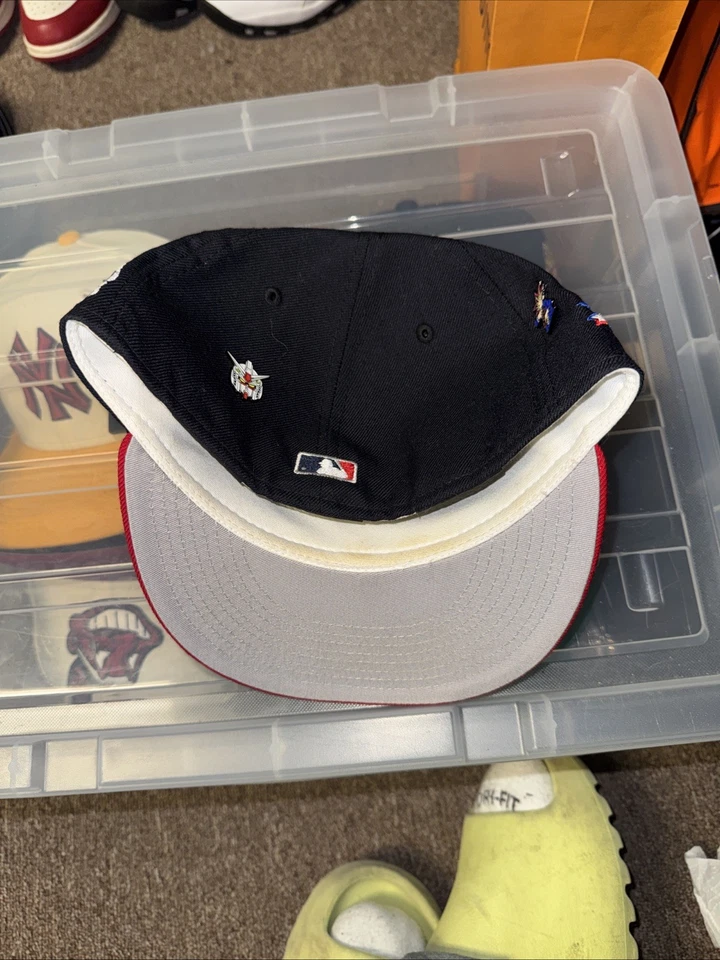 New Era Cleveland Indians Chief Wahoo Fitted 1954 All-Star Game Patch Size 7 1/4 - Image 4 of 4