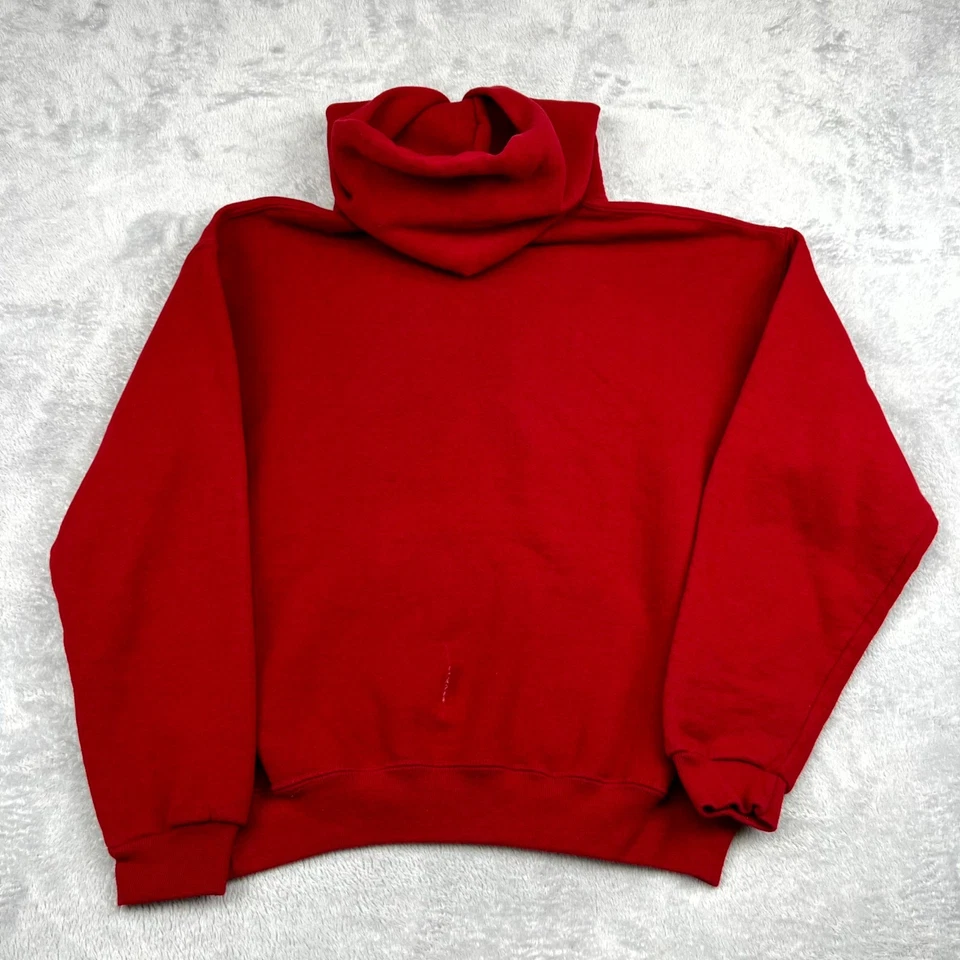 Y2K VTG Russell Athletic USC Trojans Football Team Hoodie Boy XL Red Cotton Logo - Image 2 of 4