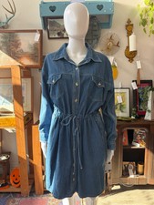 Vintage Denim Shirt Dress