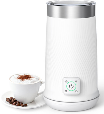 Espumador de Leche 4 en 1 con Calentador y Espuma Fría/Caliente para Café, Nuevo