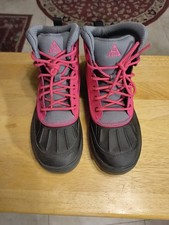 Nike ACG Woodside Youth 6y Duck Boots Water Hot Pink Black Shoes 524876-600