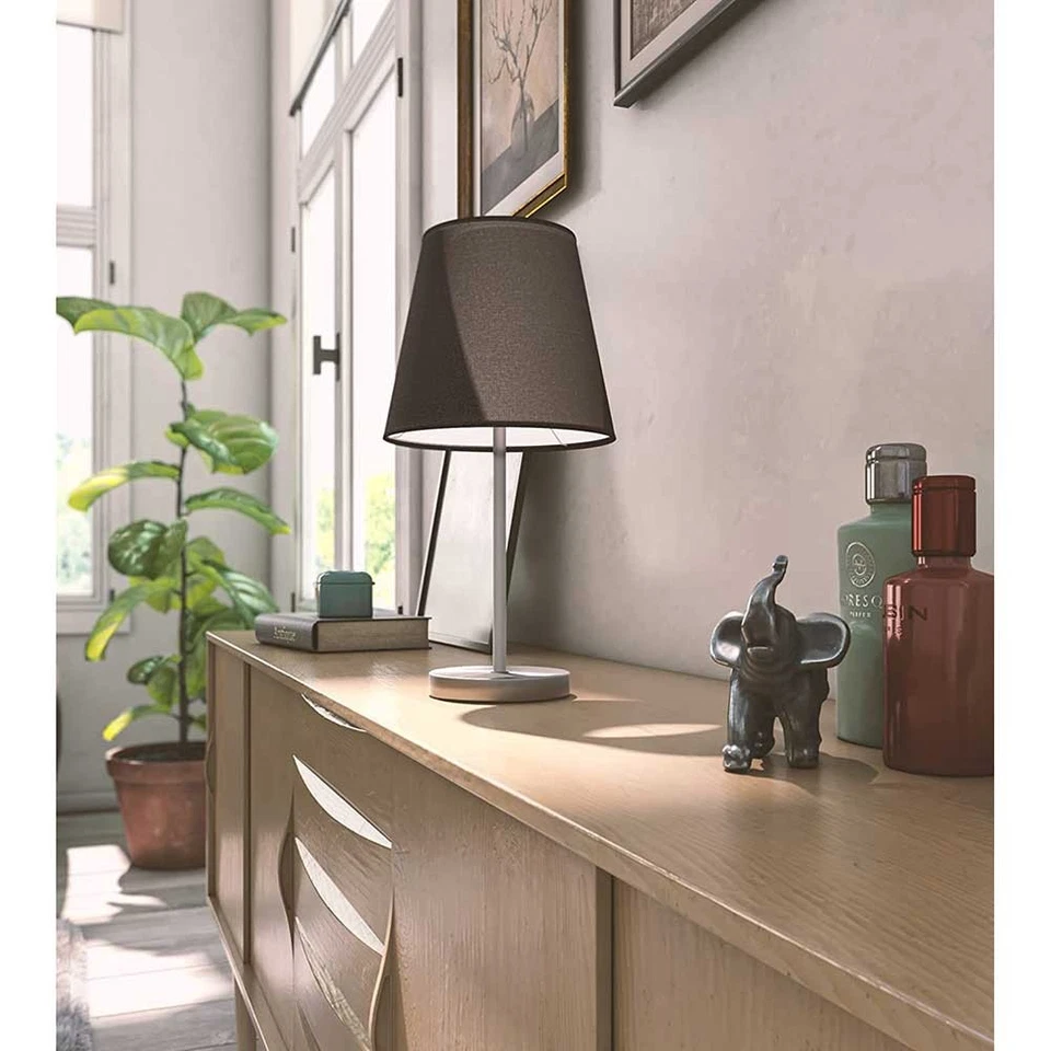 Wofi Lampe De Table LED Cesena Noir 5W E14 470lm 2700K 4000K - Photo 4/4