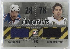 2011-12 ITG Enforcers Combatants Black Colton Orr Andrew Peters #C-36 2a8