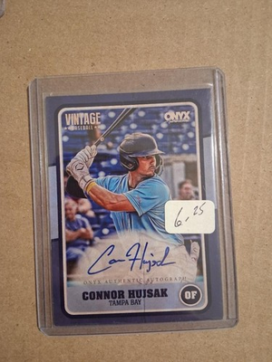 #ad 2025 Onyx Vintage Base AUTO #VA COHU Connor Hujsak #rd 16 25 SSP $7.14