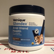 Vetnique Glandex Anal Gland Health 60 Soft Chews Peanut Butter Flavor