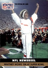 1991 NFL Pro Set Whitney Wows ´em at Super B...