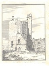 S Lysons Gloucestershire 1804 Engraving Tower South-West Sudley Castle